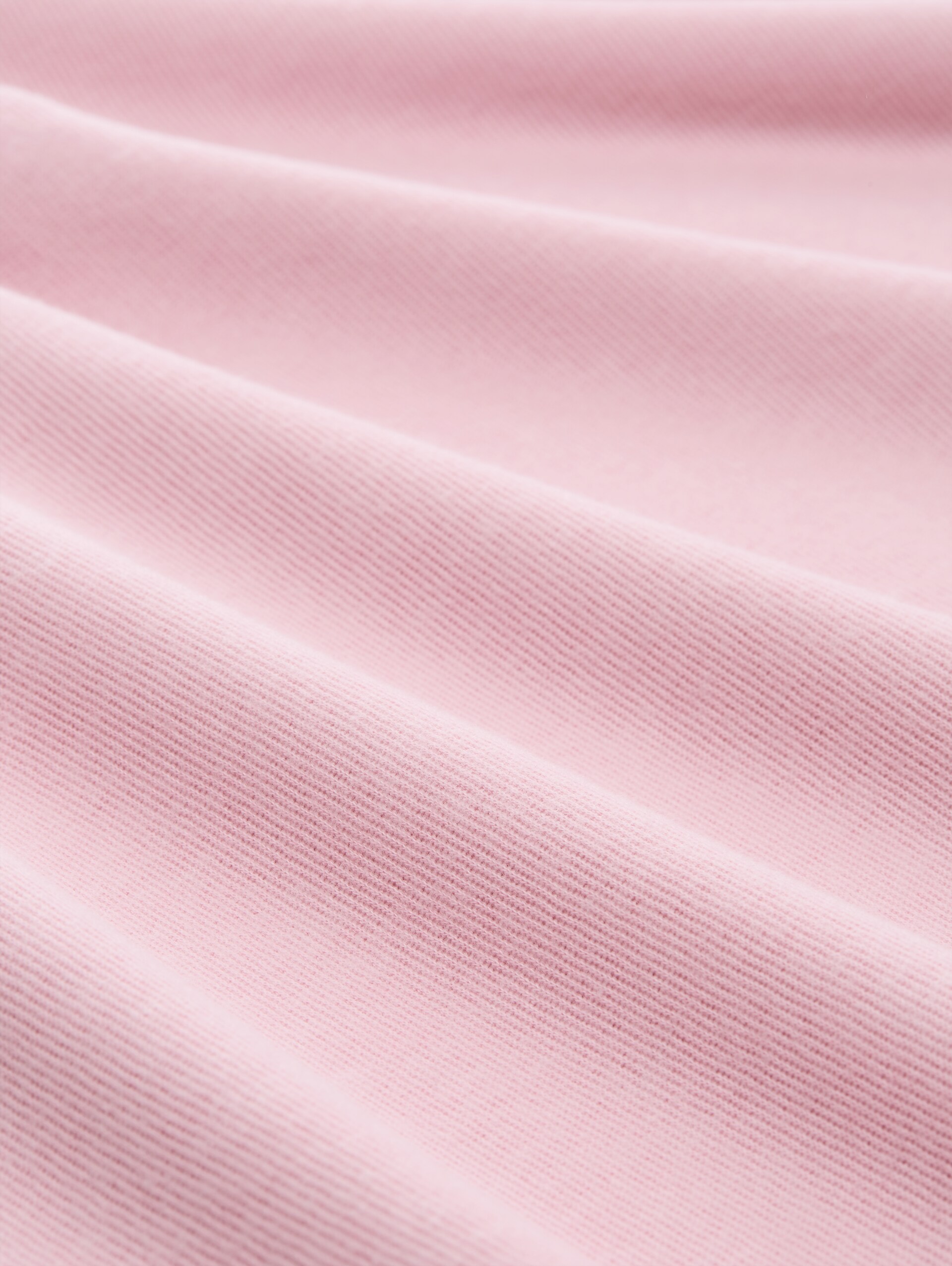 Cosy Sweatshirt mit Polokragen - pink melange - Material-Ansicht