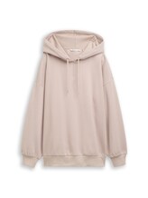 Sélectionné, Sweat à capuche oversize avec broderie par Tom Tailor, brunir