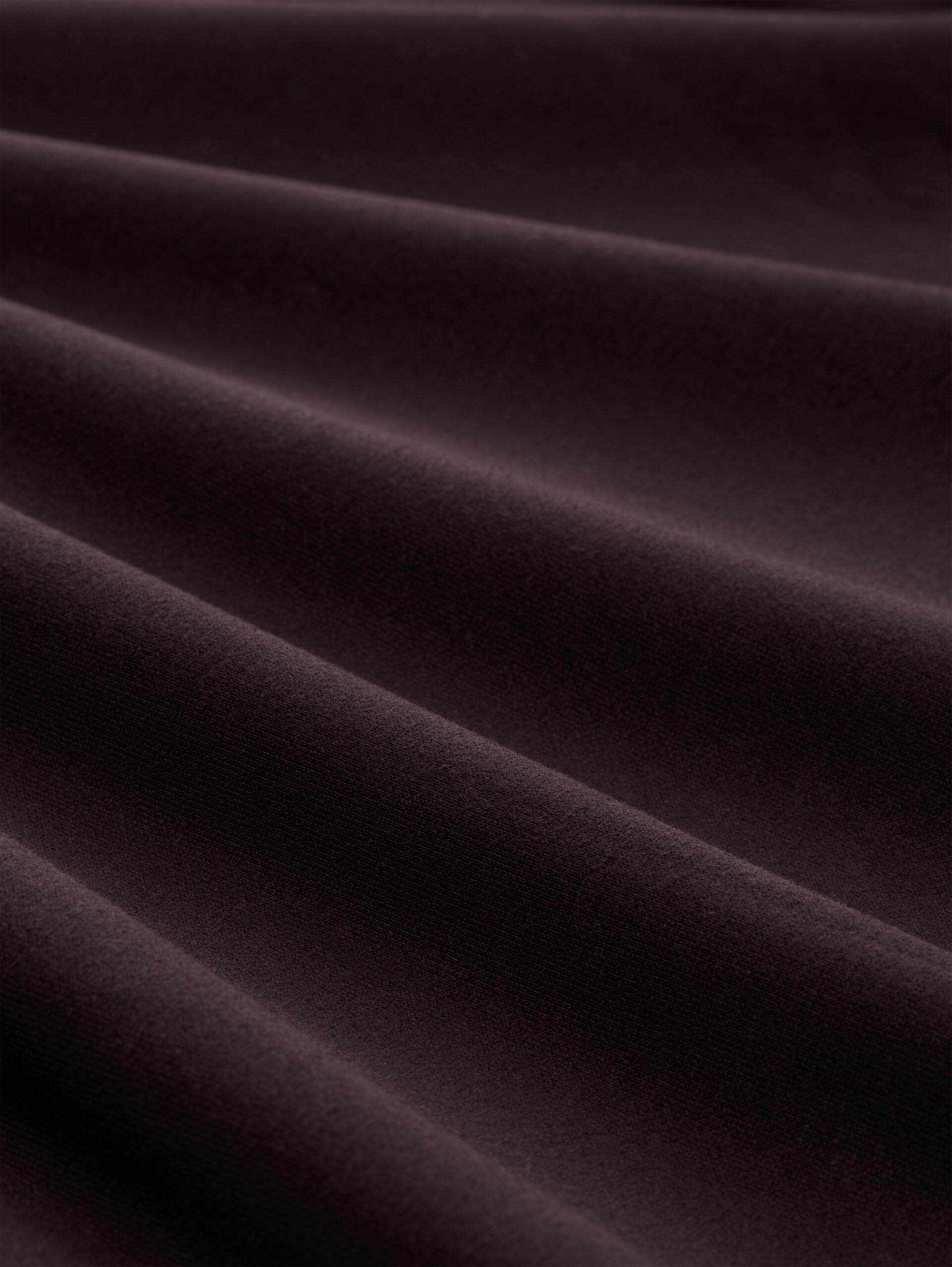 Sweat à capuche oversize avec broderie - dark plum - Vue de la matière