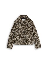 Selected, Wool jacket with leopard print by Tom Tailor, beige