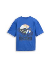 Ausgewählt, Oversize T-Shirt mit Foto-Rückenprint von Tom Tailor, blau