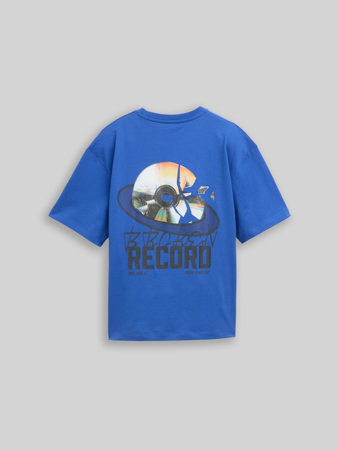 Oversized T-shirt met fotoprint op de rug door Teen Boys, beau blue