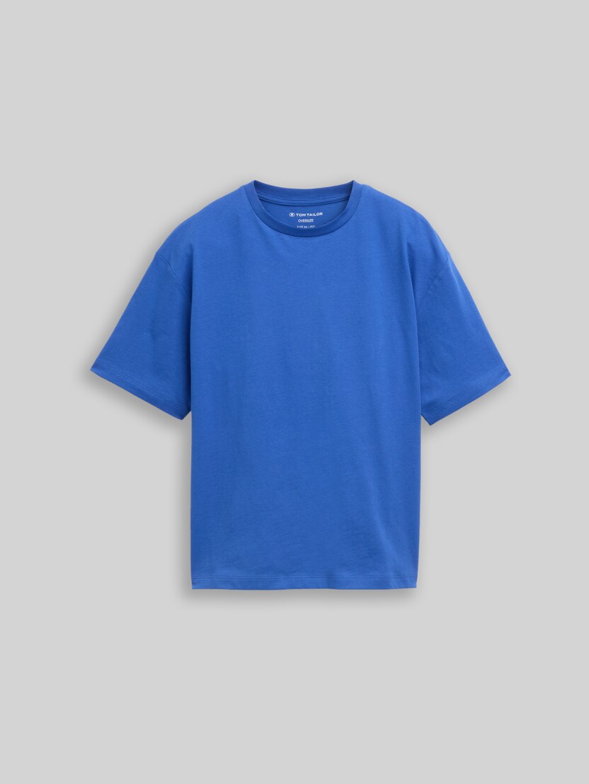 Oversize T-Shirt mit Foto-Rückenprint von Teen Boys, beau blue