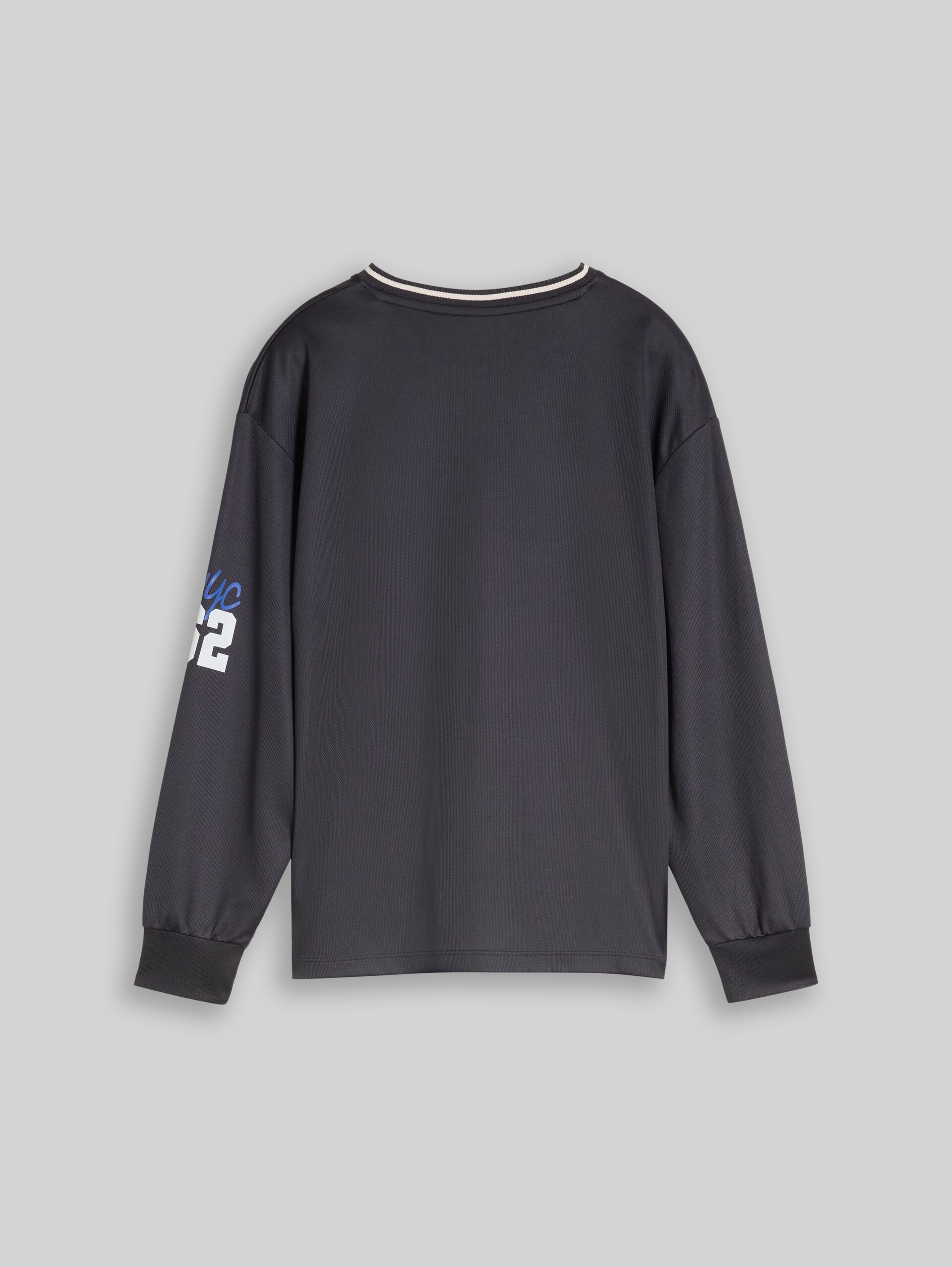 Oversize Trikot Langarmshirt - coal grey