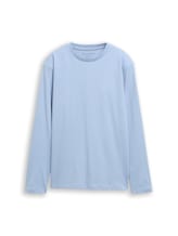 Ausgewählt, Langarmshirt mit Rückenprint von Tom Tailor, blau