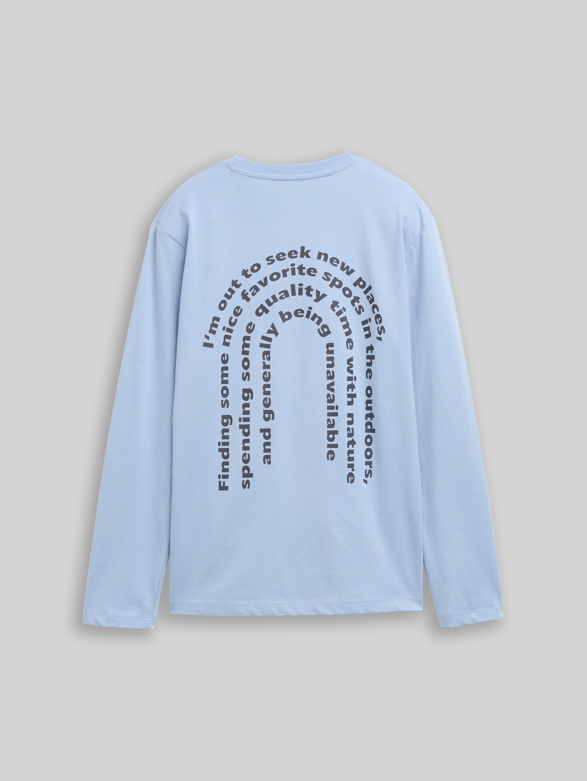 Langarmshirt mit Rückenprint - stonington blue