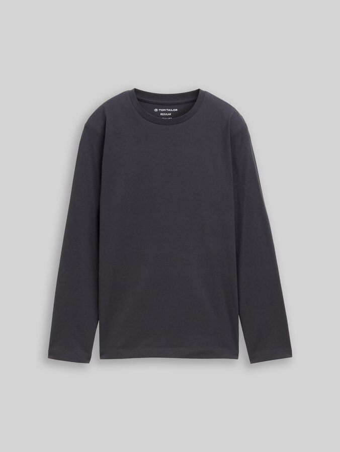 Langarmshirt mit Rückenprint von Teen Boys, coal grey