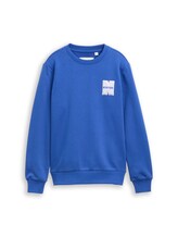 Ausgewählt, Sweatshirt mit Badge-Detail von Tom Tailor, blau