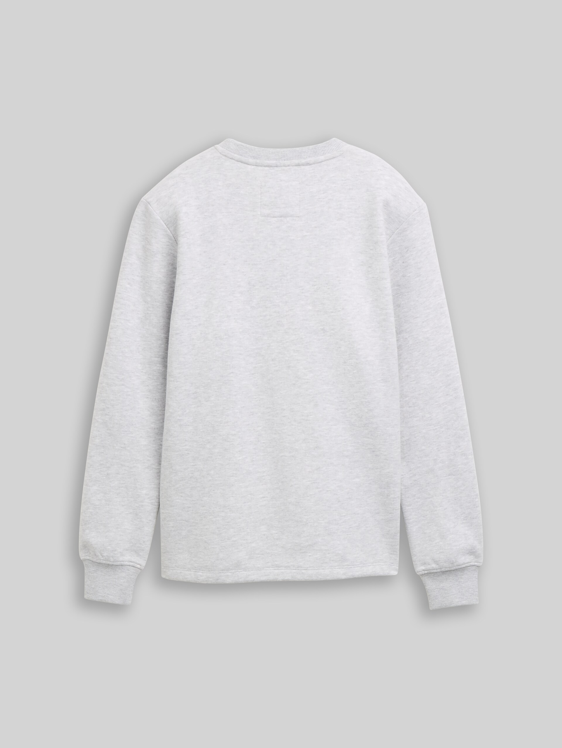 Sweatshirt met opschrift - Light Stone Grey Melange