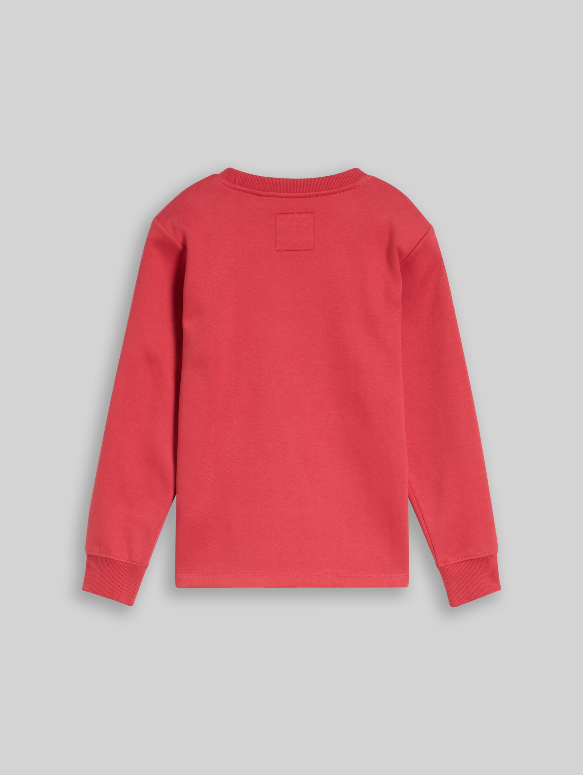 Sweatshirt met opschrift - fresh cardinal red