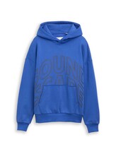 Ausgewählt, Oversize Hoodie Sweatshirt mit Schriftzug von Tom Tailor, blau