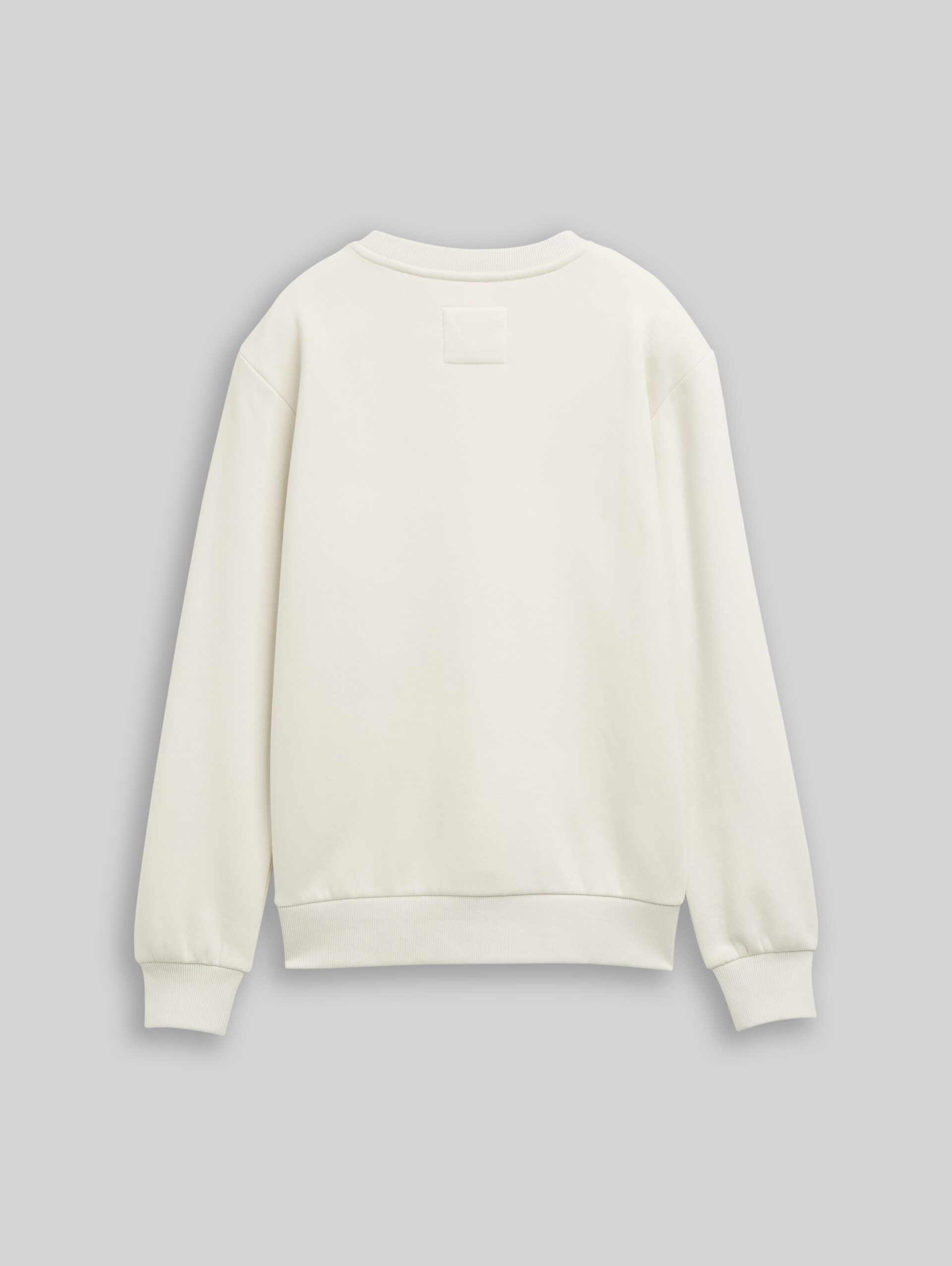 Sweatshirt mit Badge-Detail - greyish white