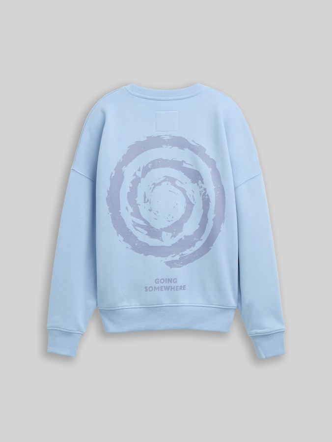 Oversize Sweatshirt mit Rückenprint von Teen Boys, stonington blue
