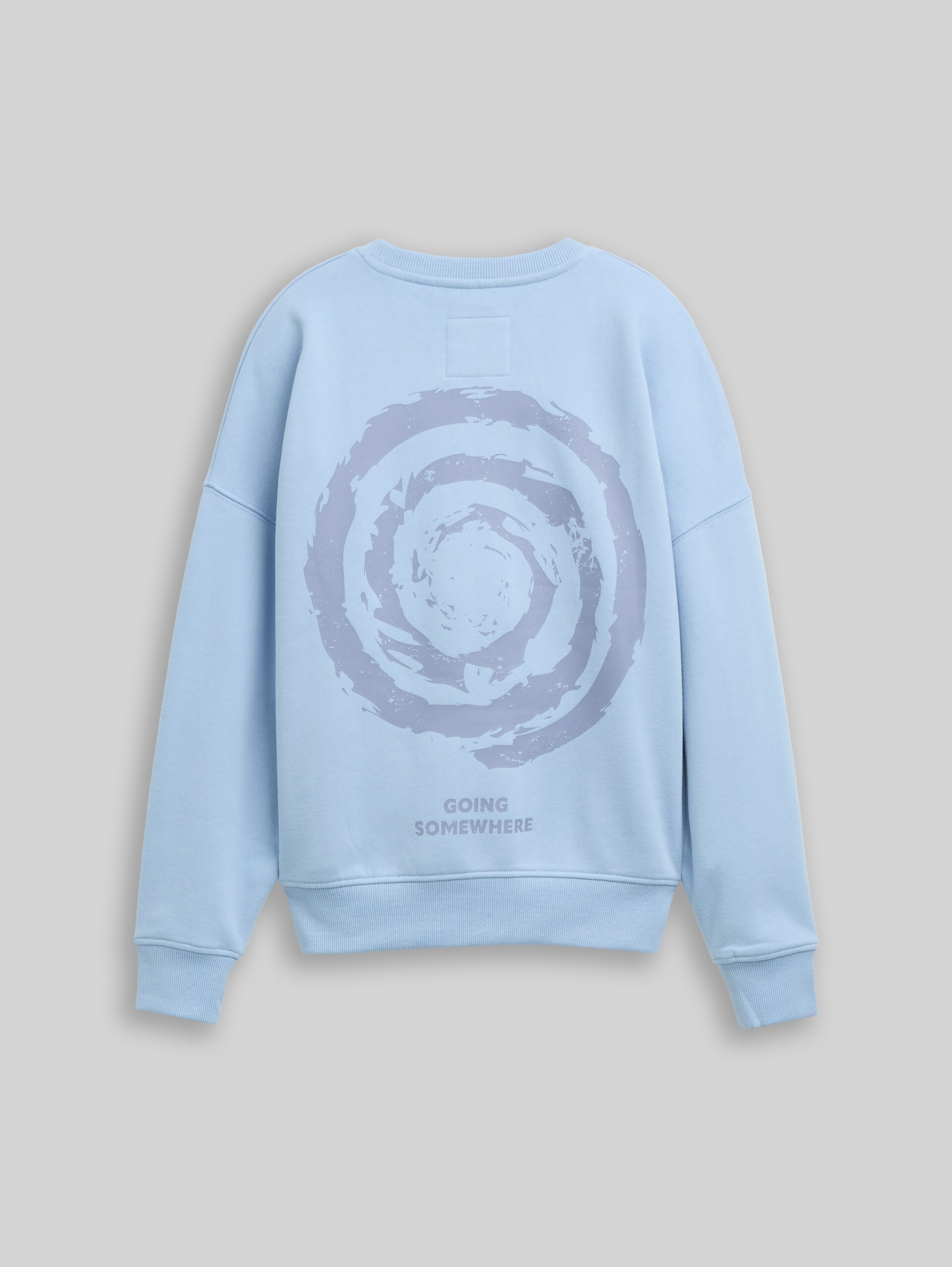Oversize Sweatshirt mit Rückenprint - stonington blue