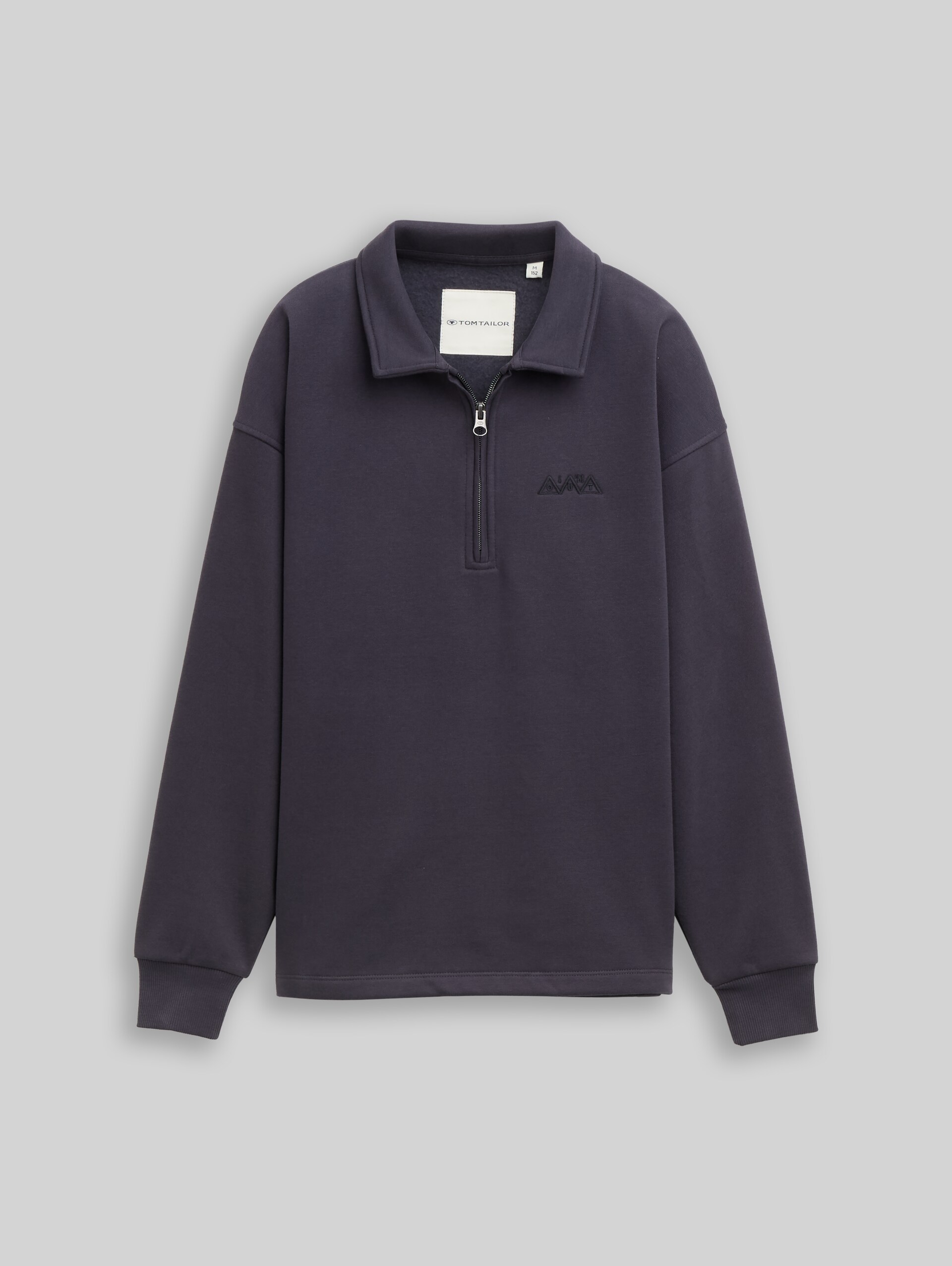 Sweat à col roulé oversize - coal grey - Vue de face du produit
