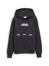 Geselecteerd, Oversized hoodie met print door Tom Tailor, grauw