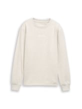 Sélectionné, Sweat à imprimé par Tom Tailor, beige