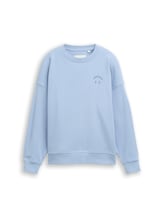 Sélectionné, Sweat oversize à imprimé par Tom Tailor, bleu