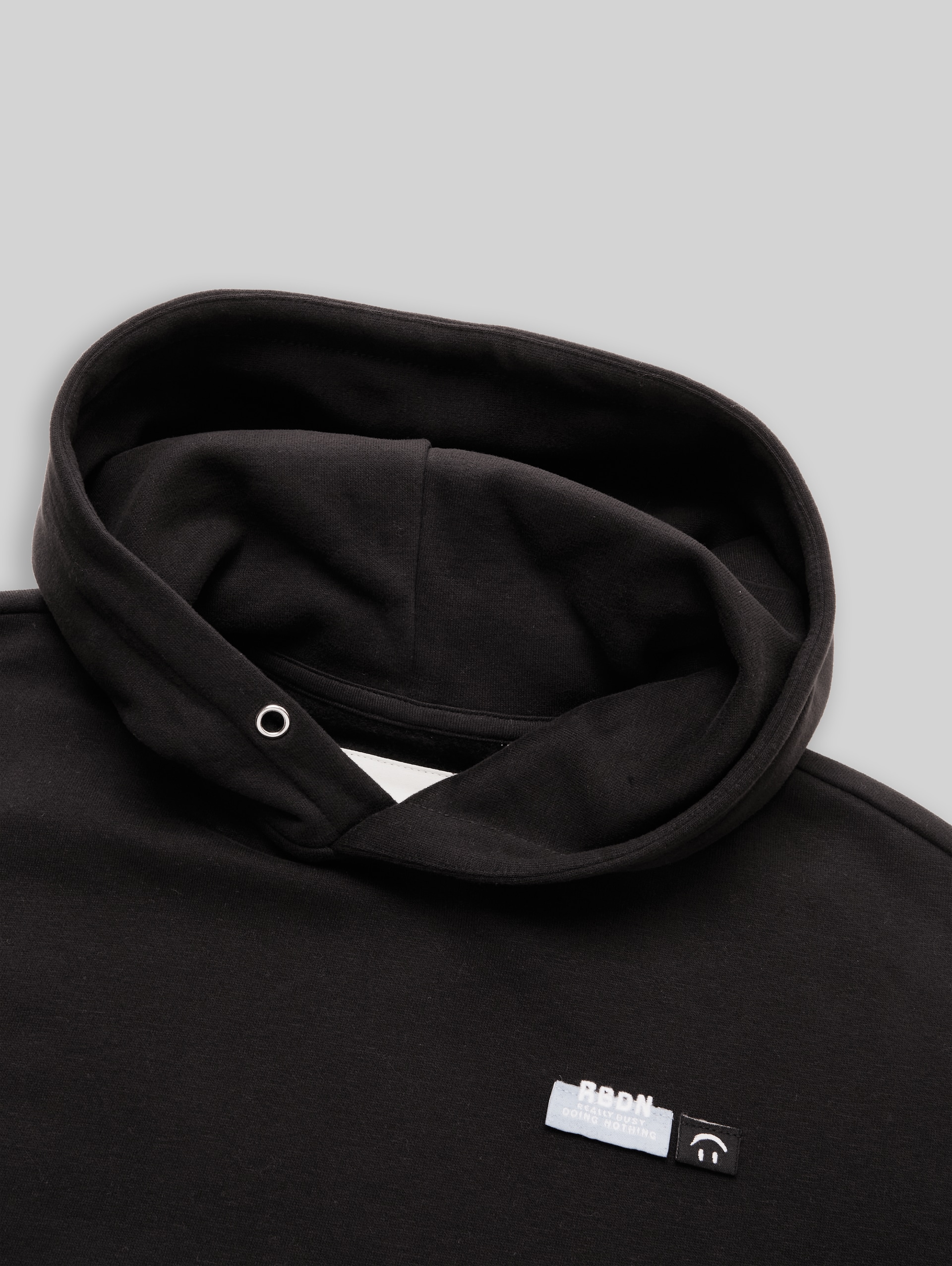Sweat à capuche oversize - heavy black - Vue détaillée du modèle