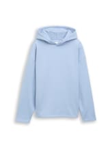 Non sélectionné, Sweat à capuche oversize avec imprimé dans le dos par Tom Tailor, bleu