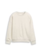 Sélectionné, Sweat oversize avec imprimé 3D dans le dos par Tom Tailor, beige