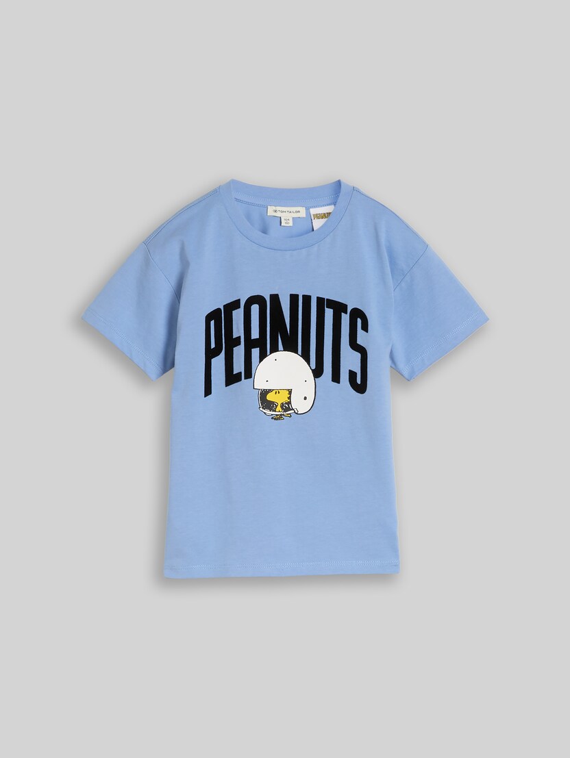 Oversize T-Shirt mit Peanuts-Print von Mini Boys, Light Blue