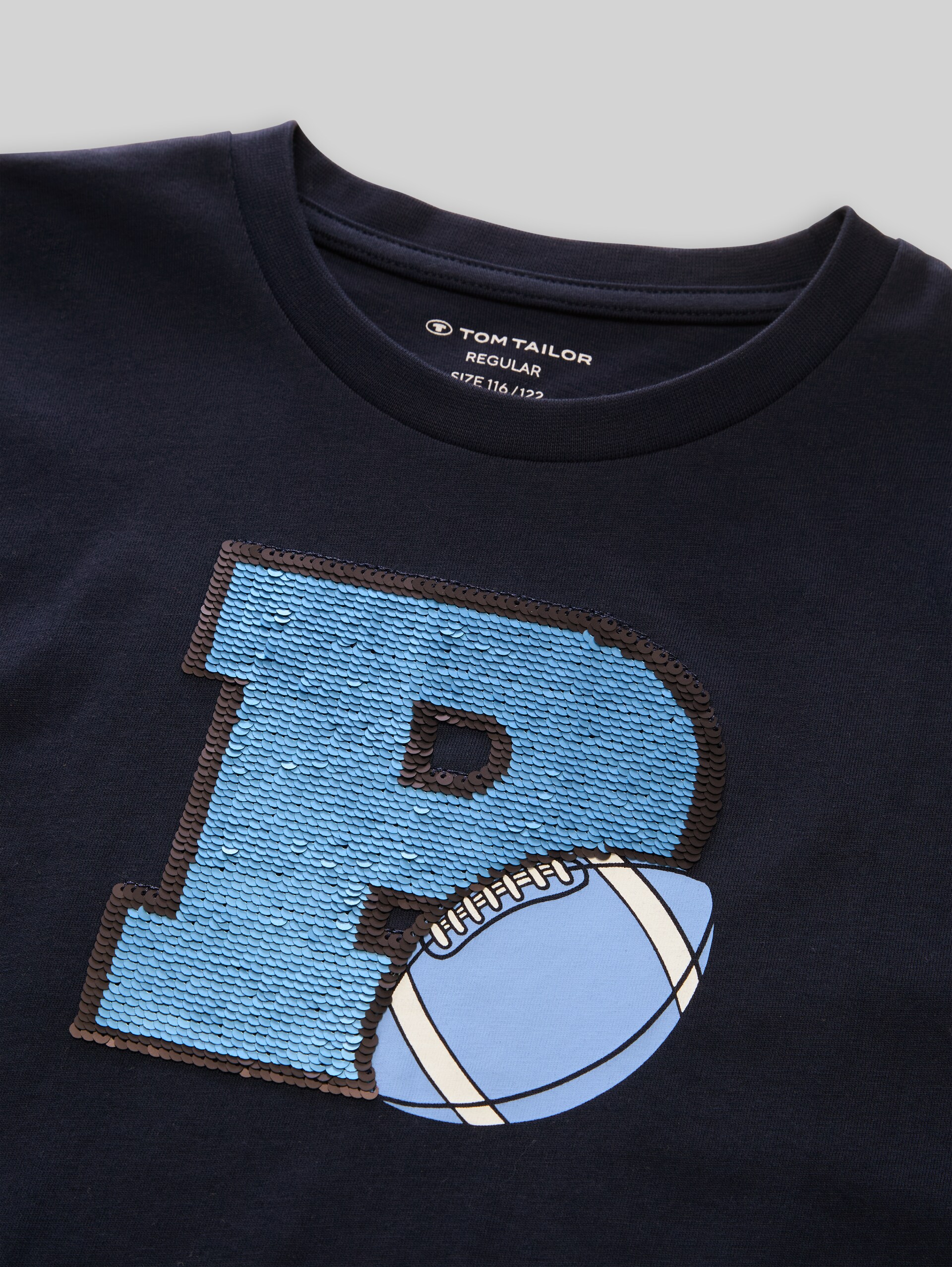 T-shirt met lange mouwen en interactieve print - sky captain blue - Detailaanzicht model