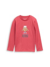 Niet geselecteerd, T-shirt met lange mouwen en interactieve print door Tom Tailor, rood