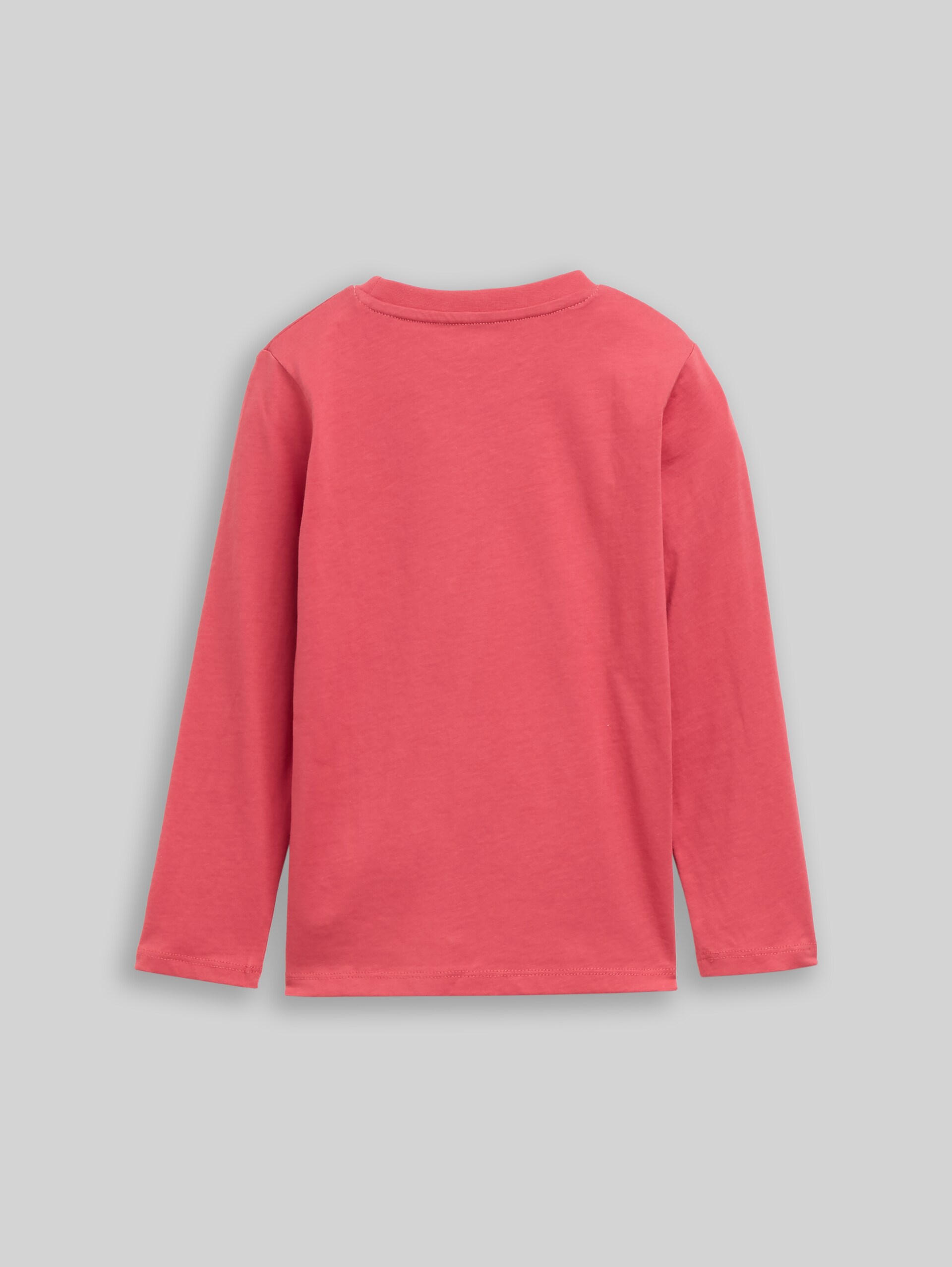 T-shirt met lange mouwen en interactieve print - Berry Red