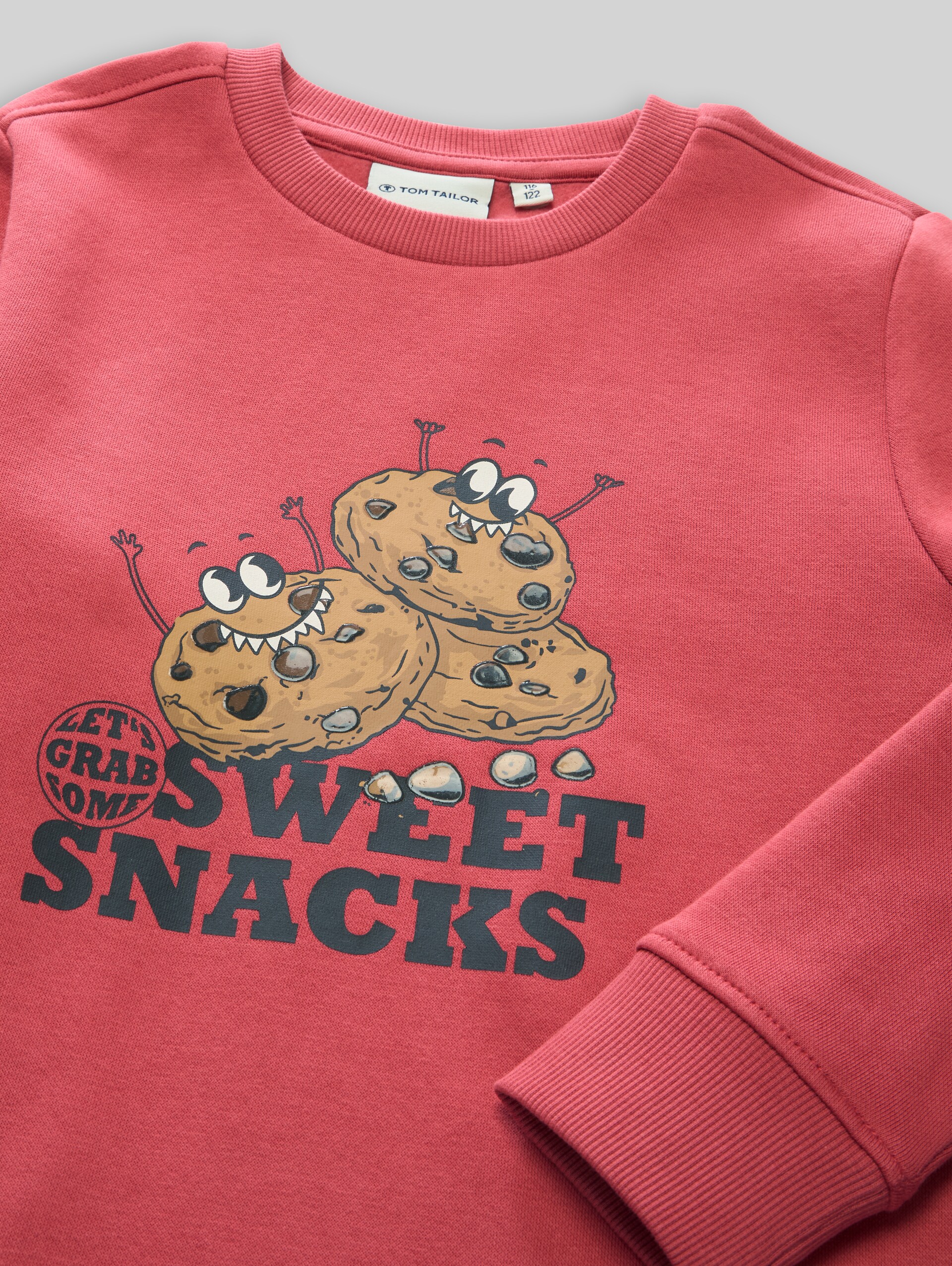 Sweat à imprimé - Berry Red - Vue détaillée du modèle