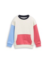 Niet geselecteerd, Oversized sweatshirt met kangoeroezak door Tom Tailor, wit
