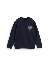 Ausgewählt, Oversize Sweatshirt mit Rückenprint von Tom Tailor, blau