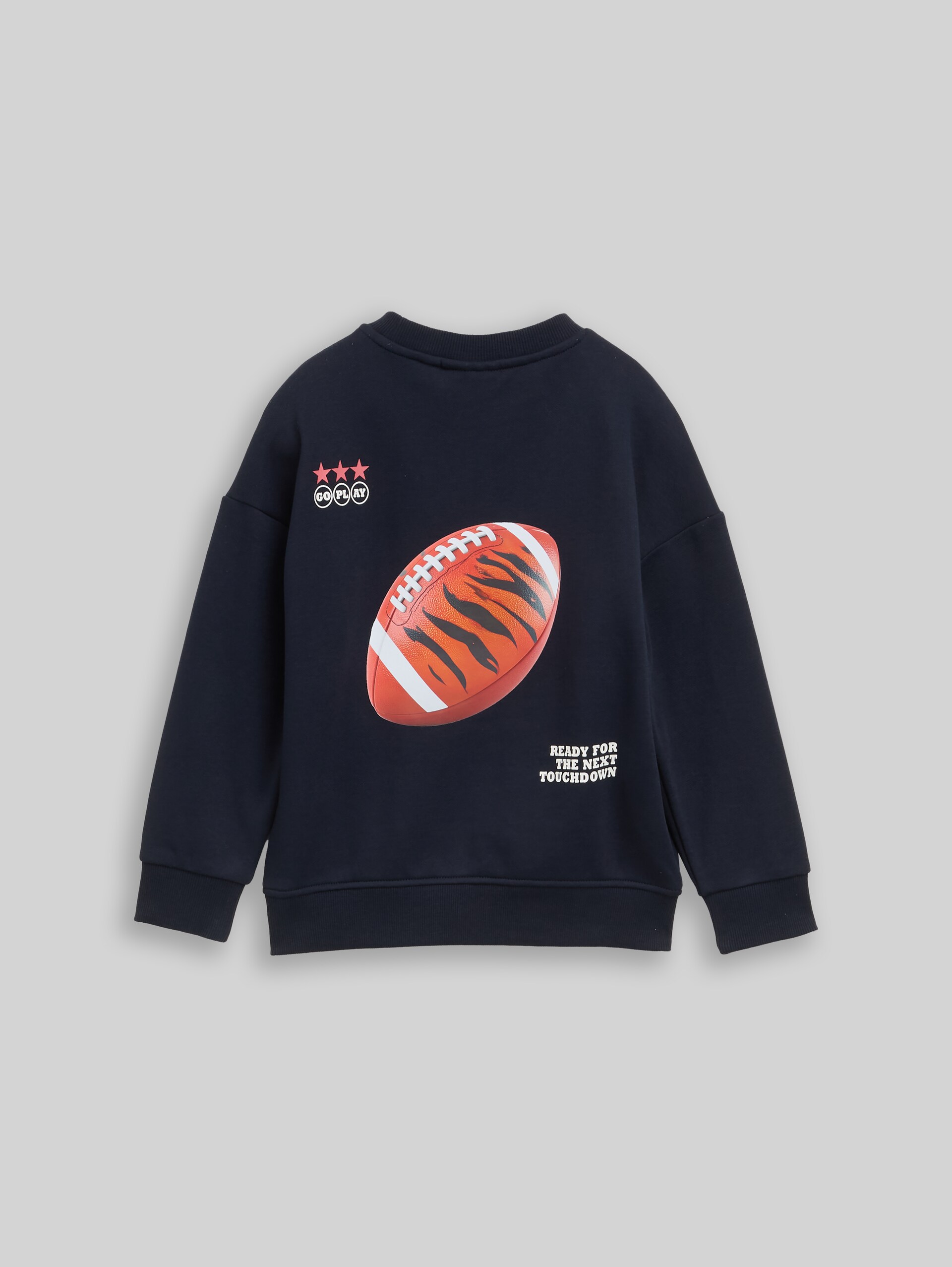 Oversize Sweatshirt mit Rückenprint - sky captain blue