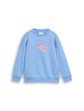 Nicht ausgewählt, Oversize Sweatshirt mit Rückenprint von Tom Tailor, blau