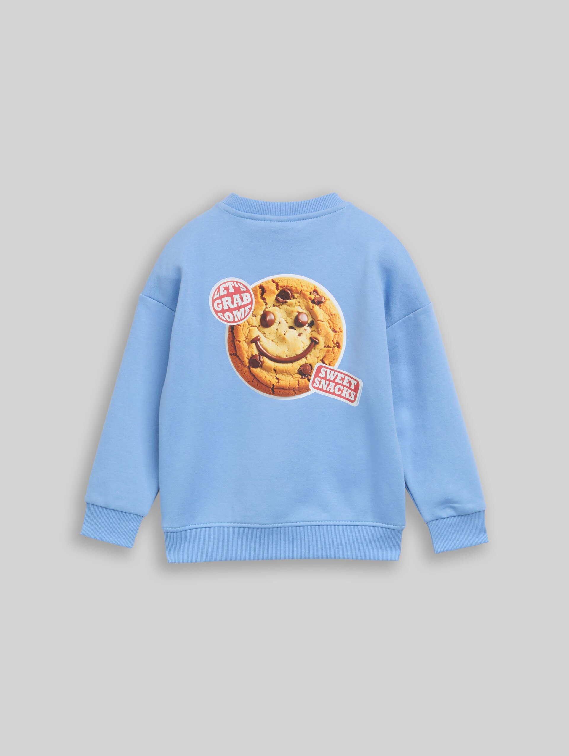 Oversize Sweatshirt mit Rückenprint - Light Blue