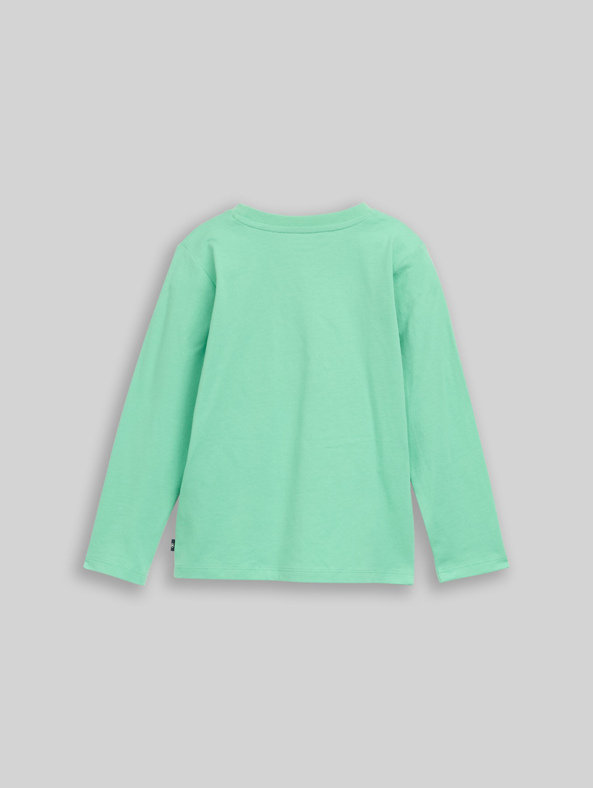 Langarmshirt mit Biber-Print - leafy green
