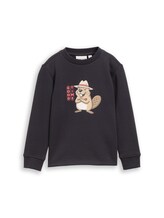 Nicht ausgewählt, Sweatshirt mit Print von Tom Tailor, grau