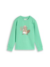 Nicht ausgewählt, Sweatshirt mit Print von Tom Tailor, grün