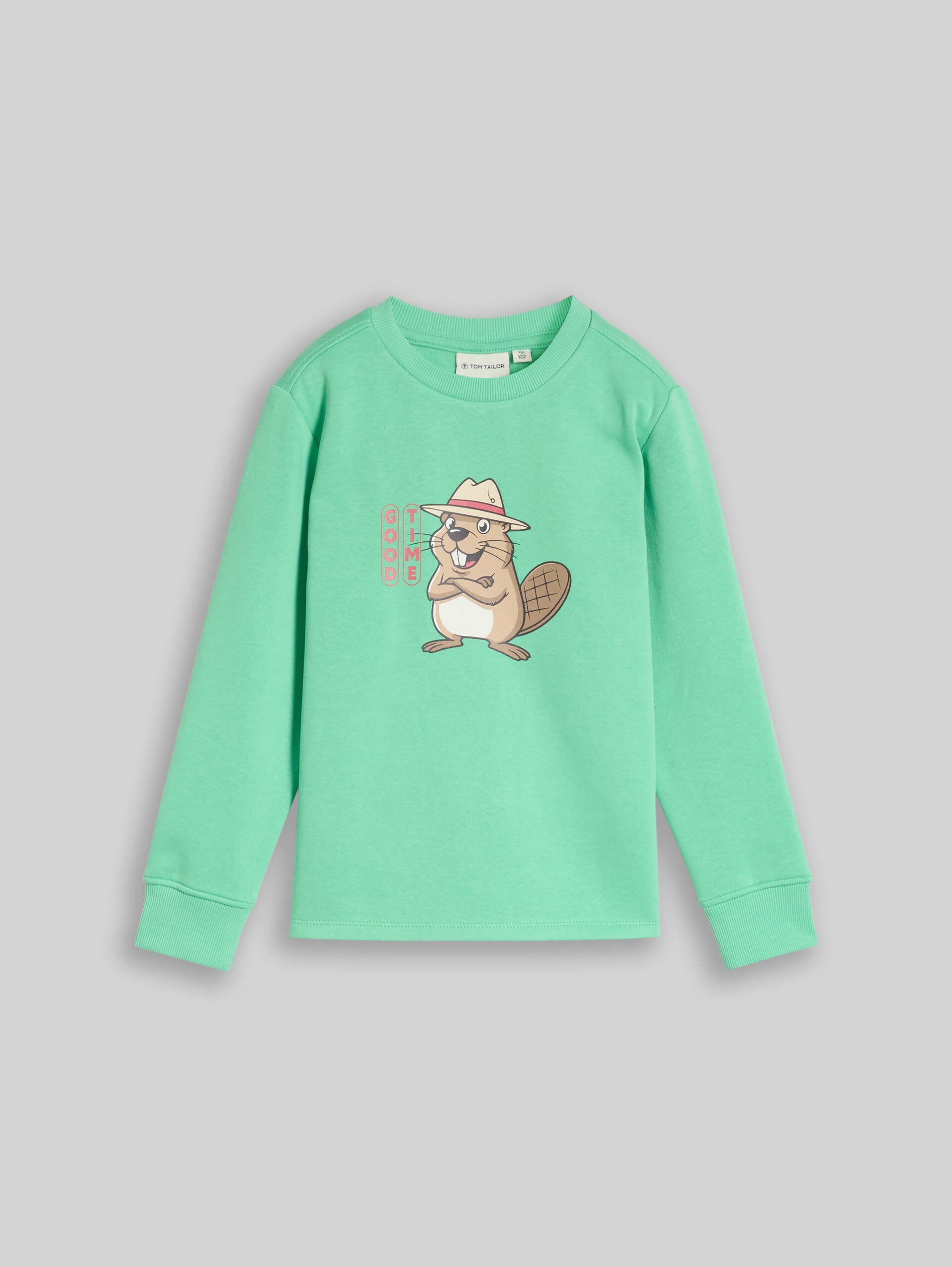 Sweatshirt mit Print - leafy green - Vorder-Produkt-Ansicht