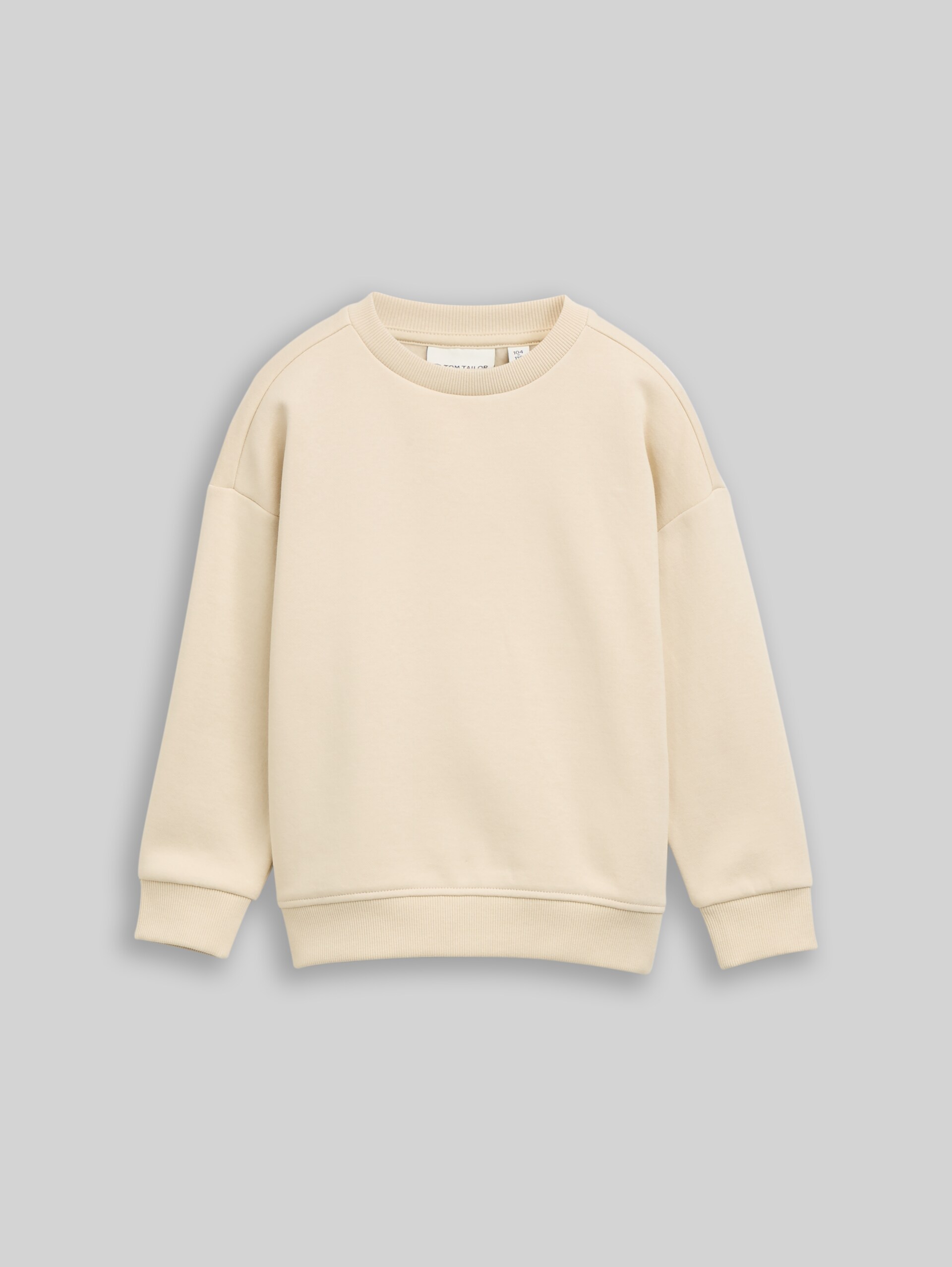 Oversize Sweatshirt mit Rückenprint - castle beige - Vorder-Produkt-Ansicht