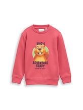 Ausgewählt, Sweatshirt mit Print von Tom Tailor, rot