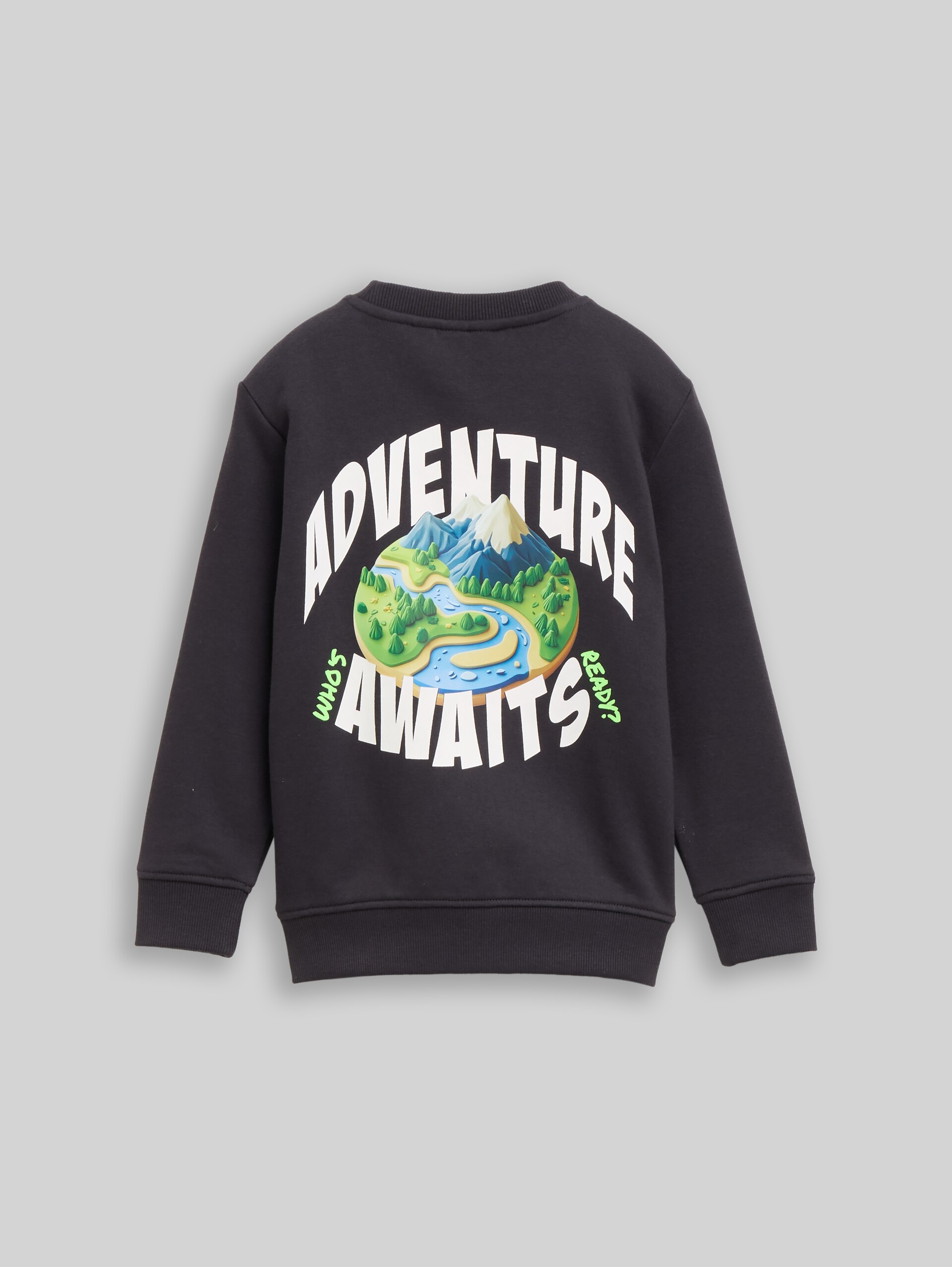 Sweatshirt mit Print - coal grey