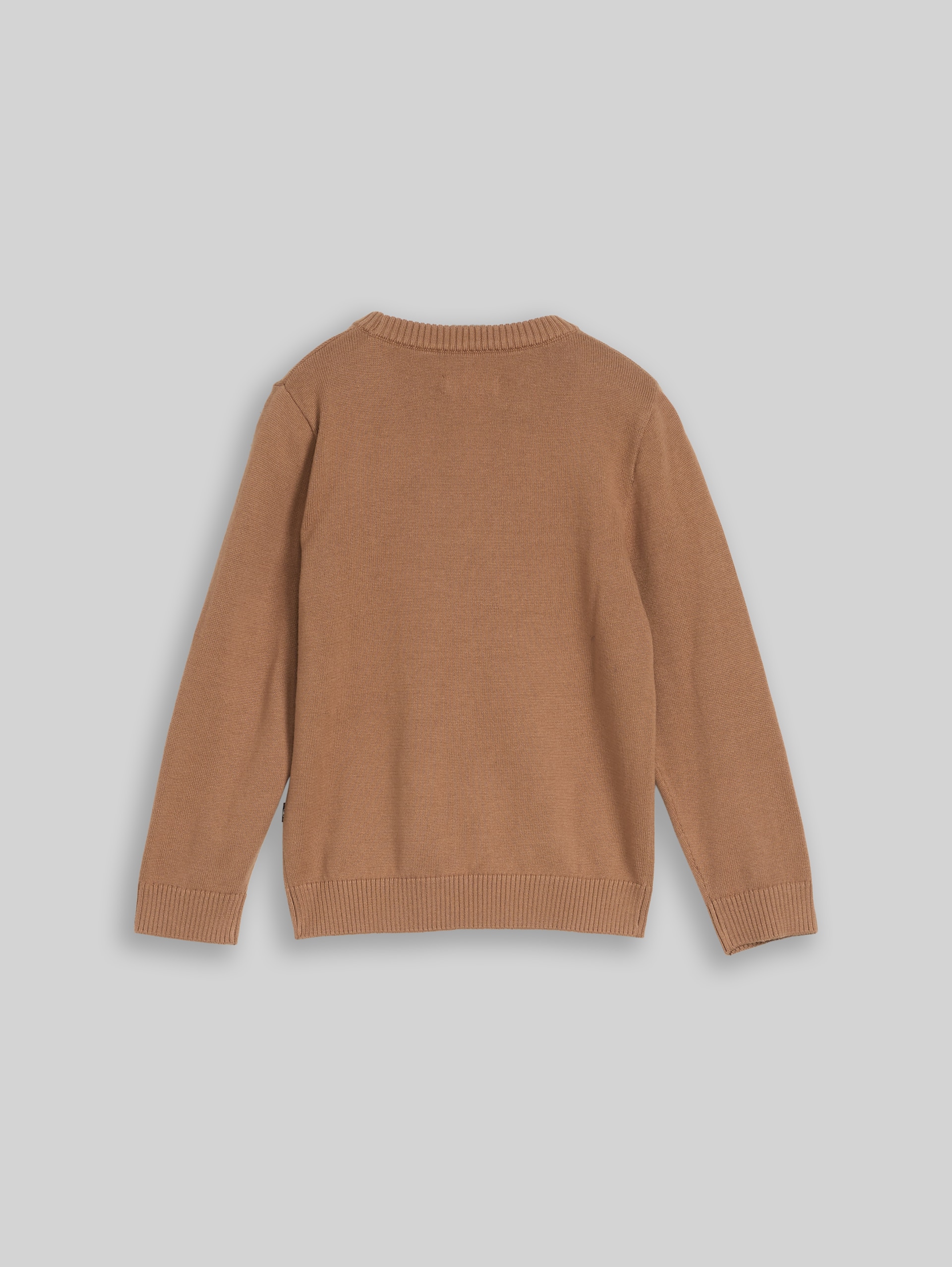 Strickpullover mit Tiermotiv - smoked wood