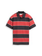 Geselecteerd, Oversized jersey poloshirt van katoen door Tom Tailor, rood