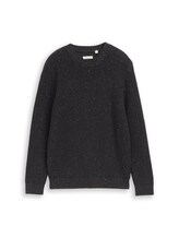 Ausgewählt, Strickpullover in Melange-Optik von Tom Tailor, grau