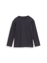 Ausgewählt, Oversize Langarmshirt mit Rückenprint von Tom Tailor, grau