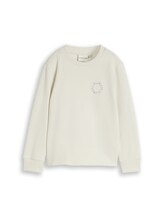 Ausgewählt, Sweatshirt mit Print von Tom Tailor, weiß