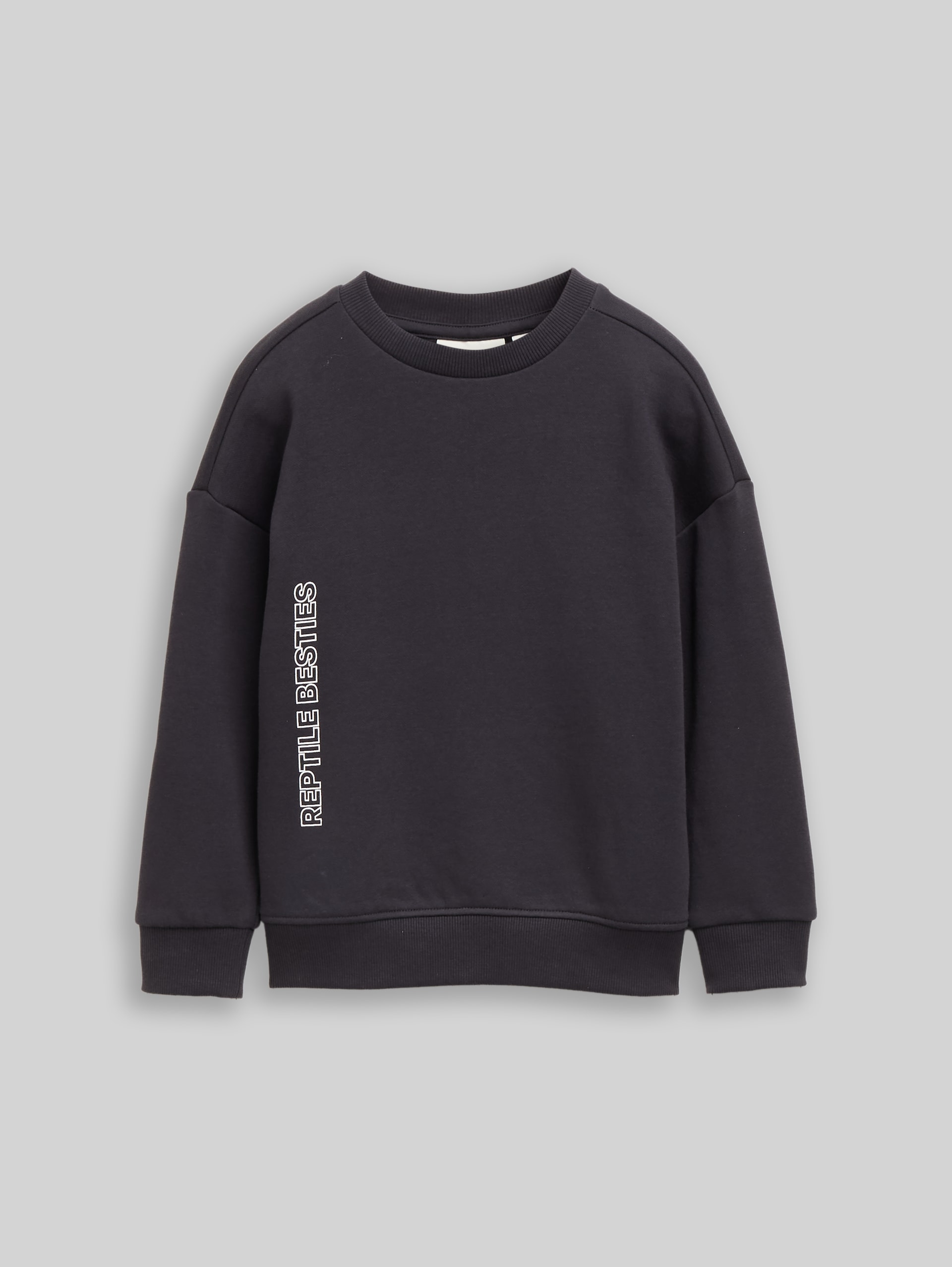 Sweat oversize à imprimé - coal grey - Vue de face du produit