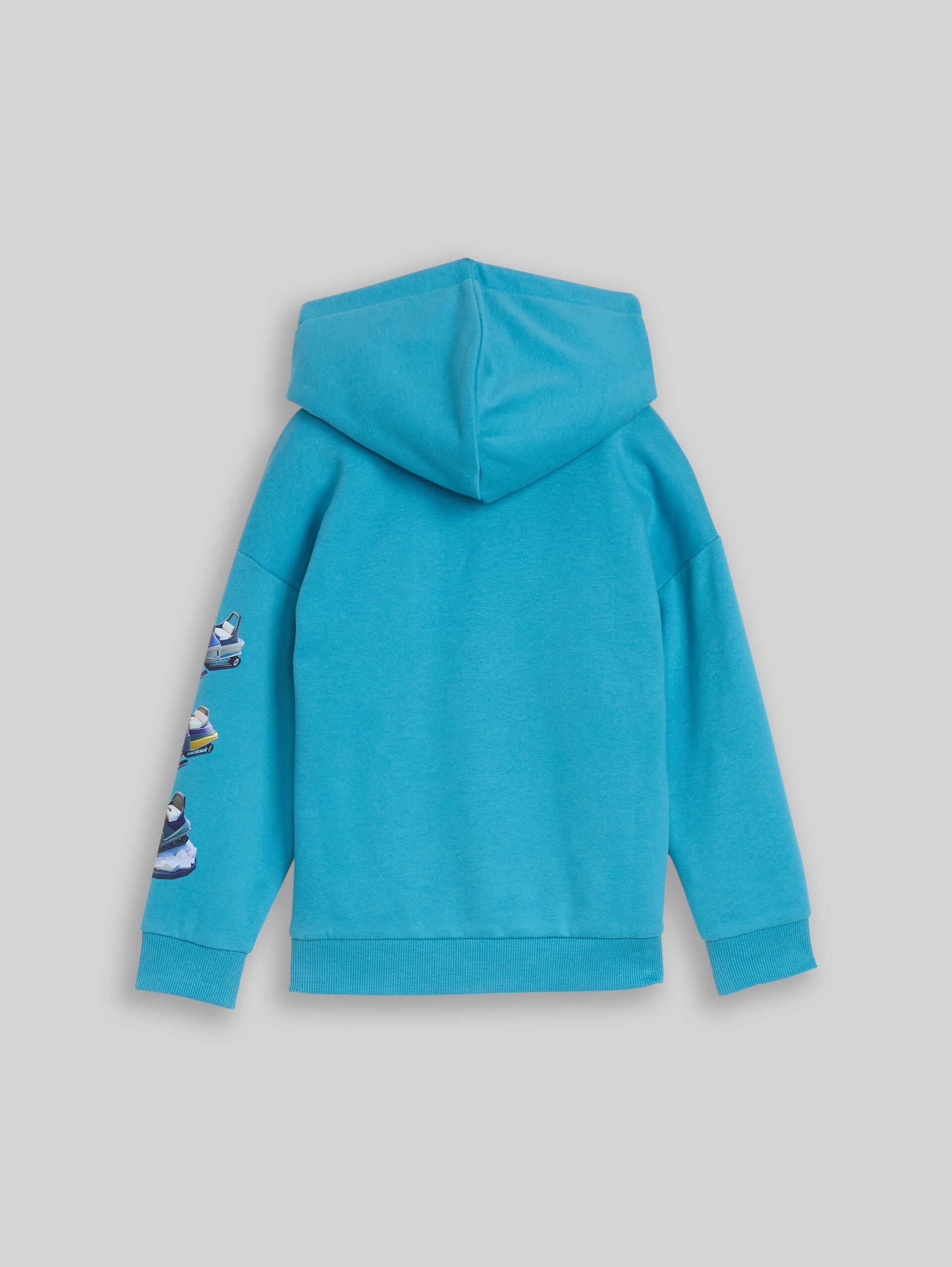 Sweat à capuche oversize avec imprimé dans le dos - Bay Blue