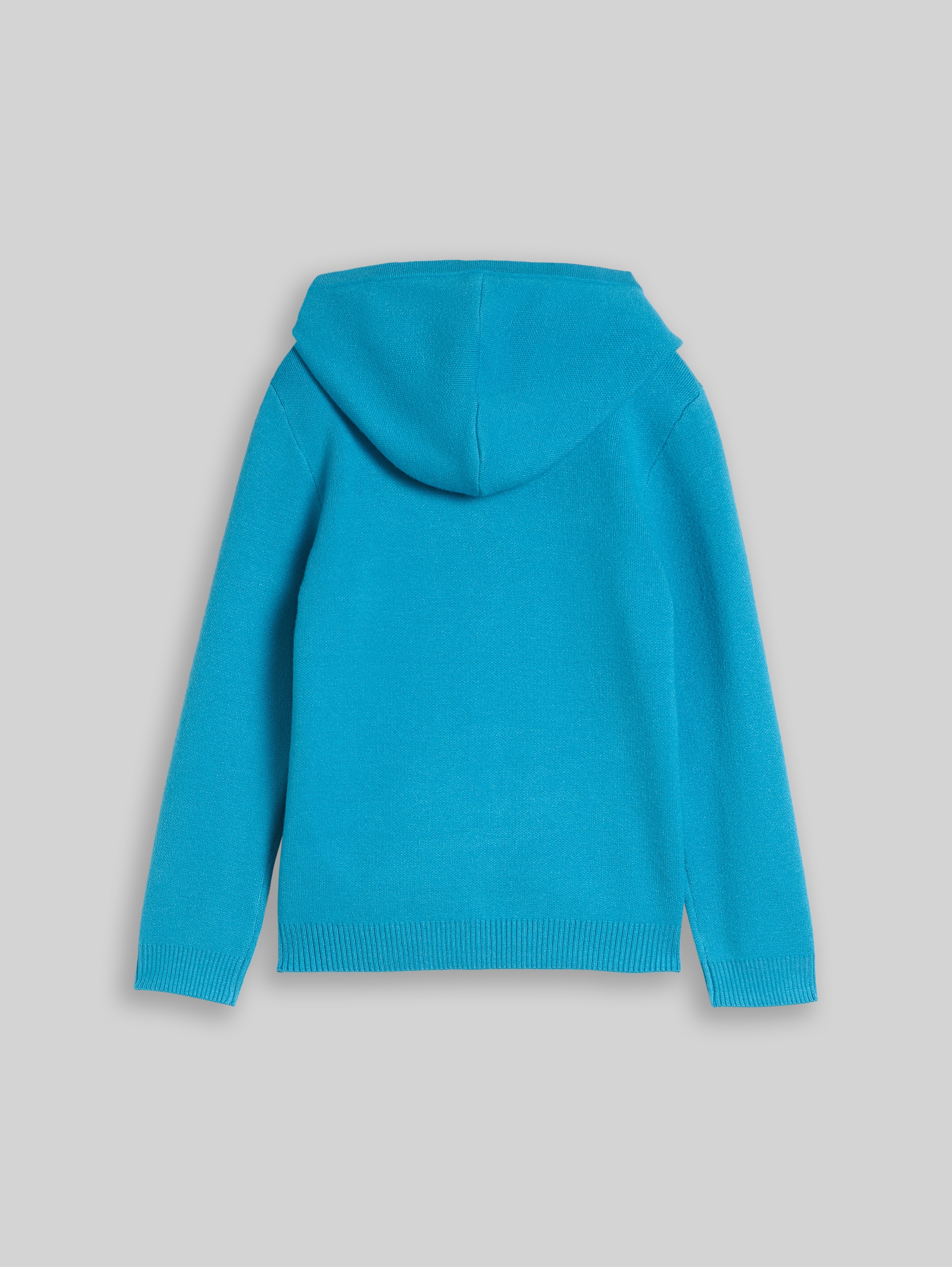 Pull à capuche en maille avec imprimé dragon - Bay Blue
